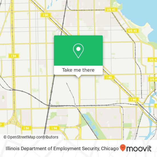 Illinois Department of Employment Security map