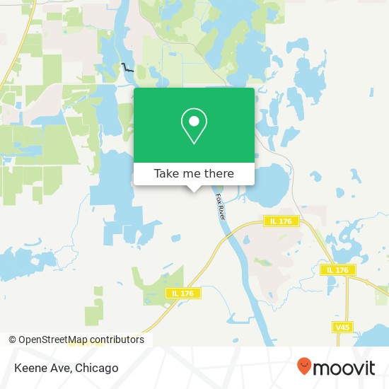 Mapa de Keene Ave