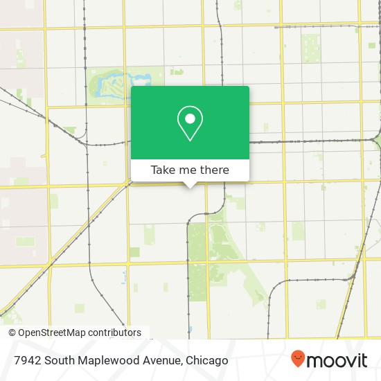 Mapa de 7942 South Maplewood Avenue