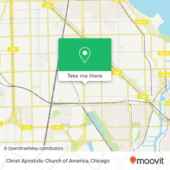 Mapa de Christ Apostolic Church of America