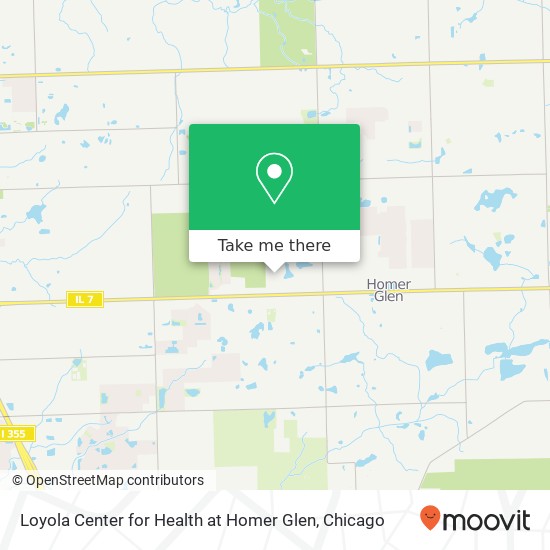 Mapa de Loyola Center for Health at Homer Glen