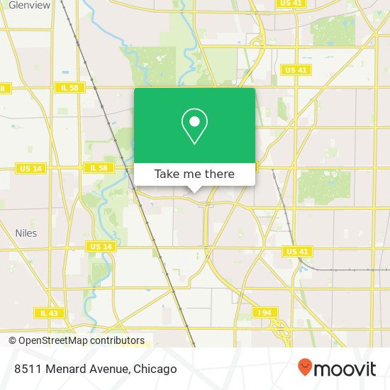 8511 Menard Avenue map