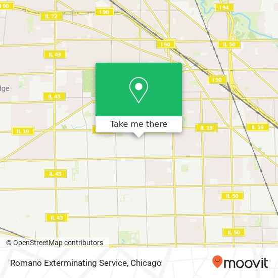 Romano Exterminating Service map