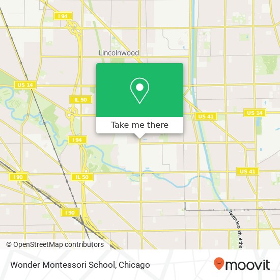 Wonder Montessori School map