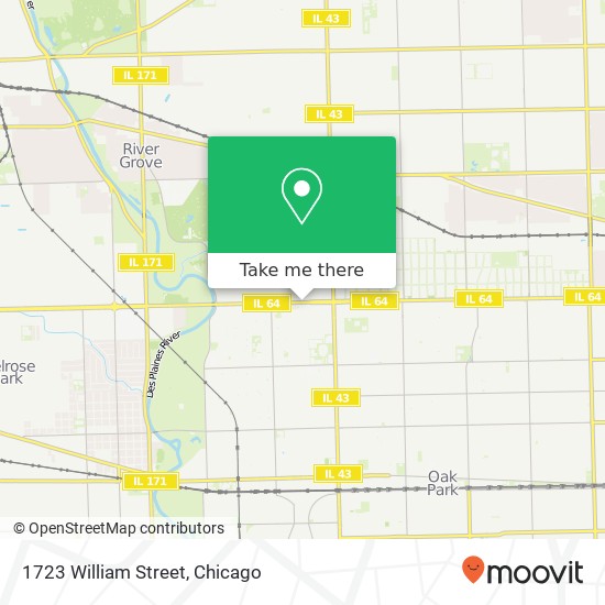 1723 William Street map