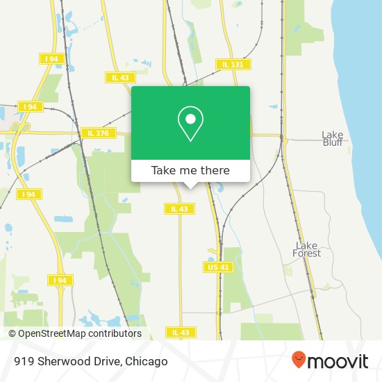 919 Sherwood Drive map