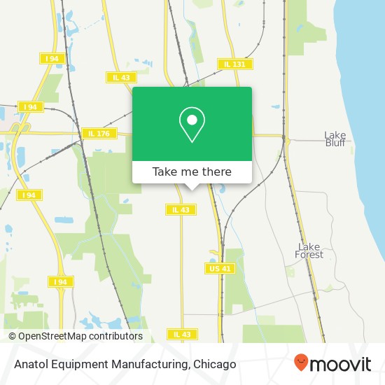 Anatol Equipment Manufacturing map