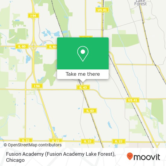 Mapa de Fusion Academy (Fusion Academy Lake Forest)