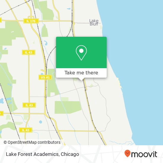 Lake Forest Academics map