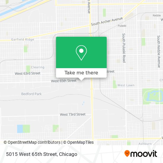 5015 West 65th Street map