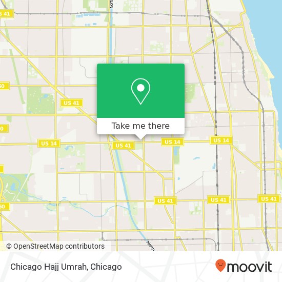 Chicago Hajj Umrah map