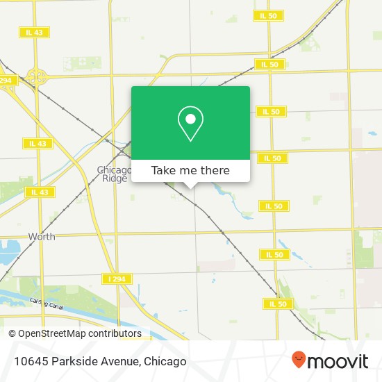 Mapa de 10645 Parkside Avenue