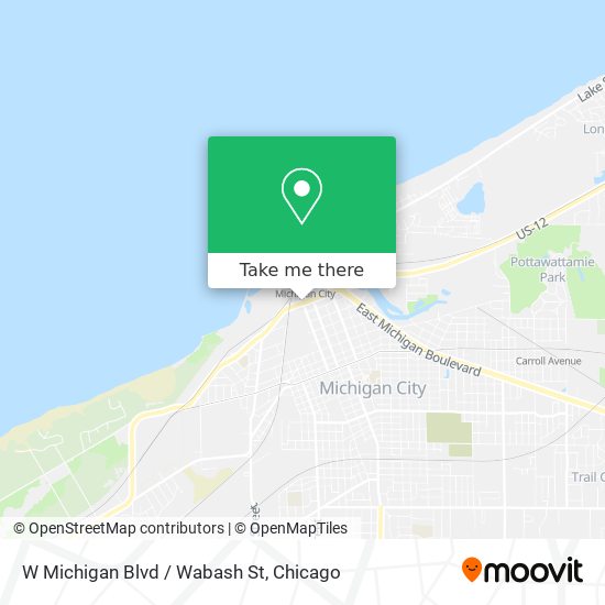W Michigan Blvd / Wabash St map