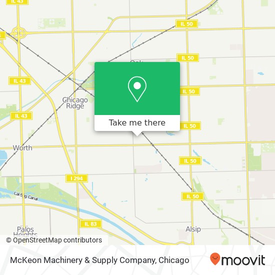 McKeon Machinery & Supply Company map