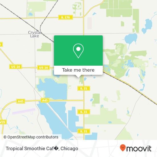 Mapa de Tropical Smoothie Caf�