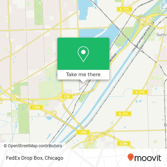 Mapa de FedEx Drop Box