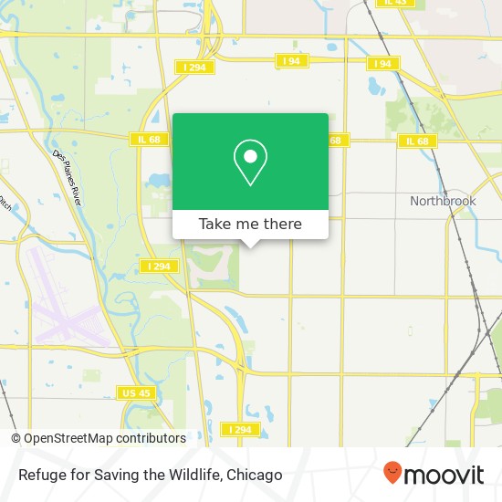 Refuge for Saving the Wildlife map