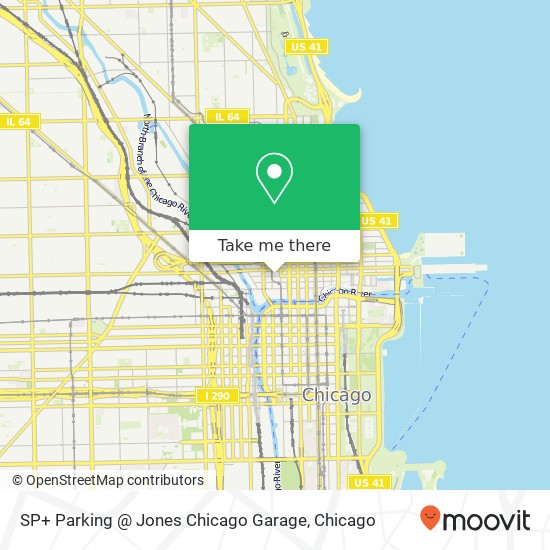 SP+ Parking @ Jones Chicago Garage map