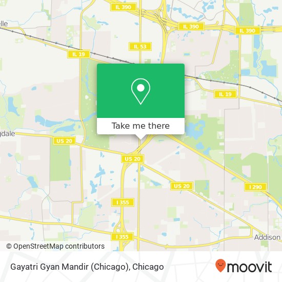 Gayatri Gyan Mandir (Chicago) map