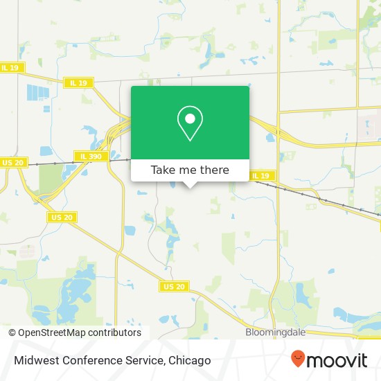 Mapa de Midwest Conference Service