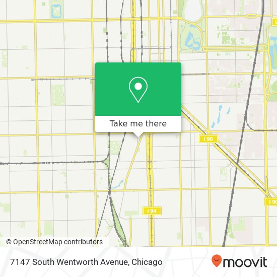 7147 South Wentworth Avenue map