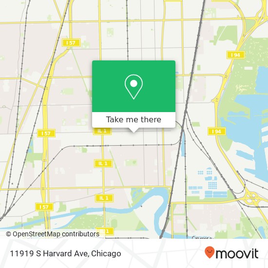 11919 S Harvard Ave map