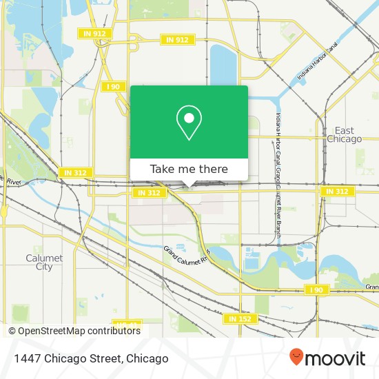 Mapa de 1447 Chicago Street