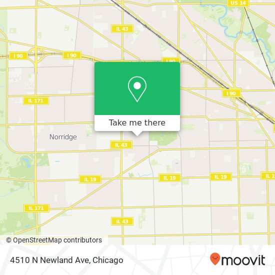 4510 N Newland Ave map