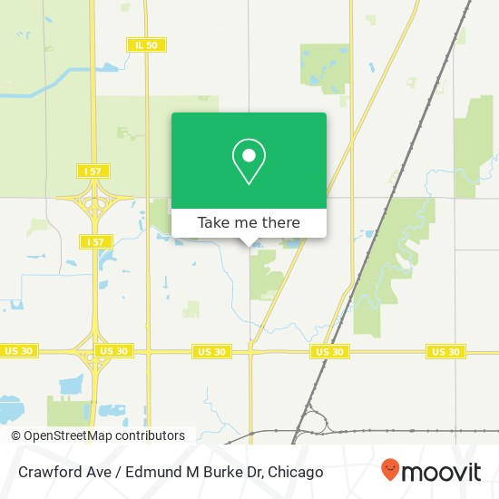 Crawford Ave / Edmund M Burke Dr map