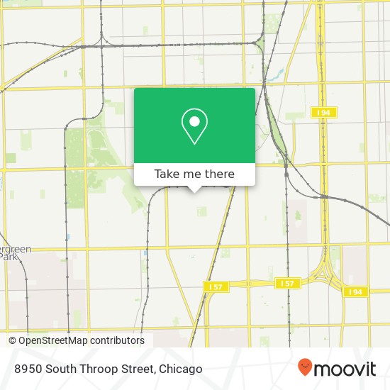 8950 South Throop Street map