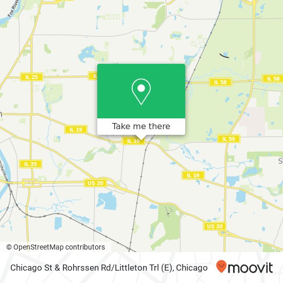 Mapa de Chicago St & Rohrssen Rd / Littleton Trl (E)