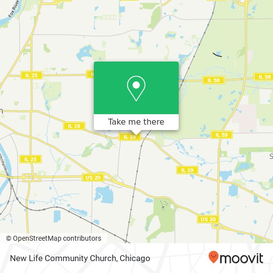 New Life Community Church map