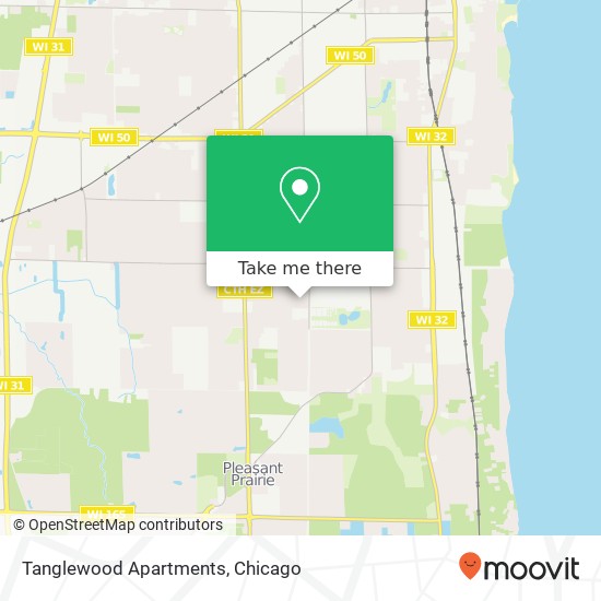 Mapa de Tanglewood Apartments