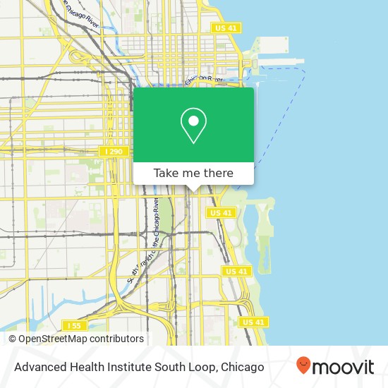 Advanced Health Institute South Loop map