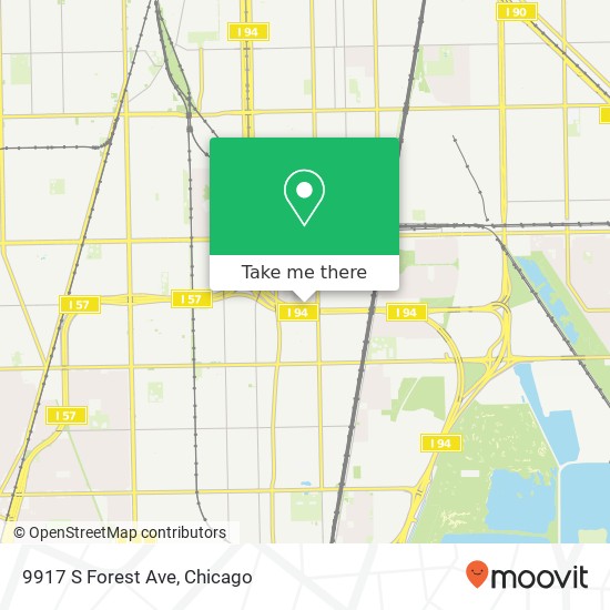 Mapa de 9917 S Forest Ave