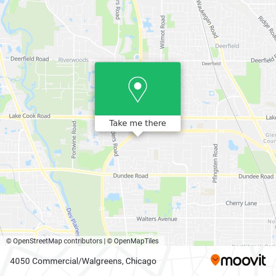 Mapa de 4050 Commercial/Walgreens