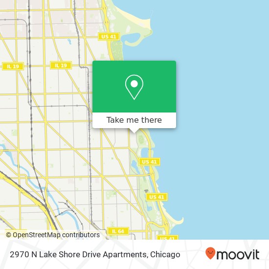 2970 N Lake Shore Drive Apartments map