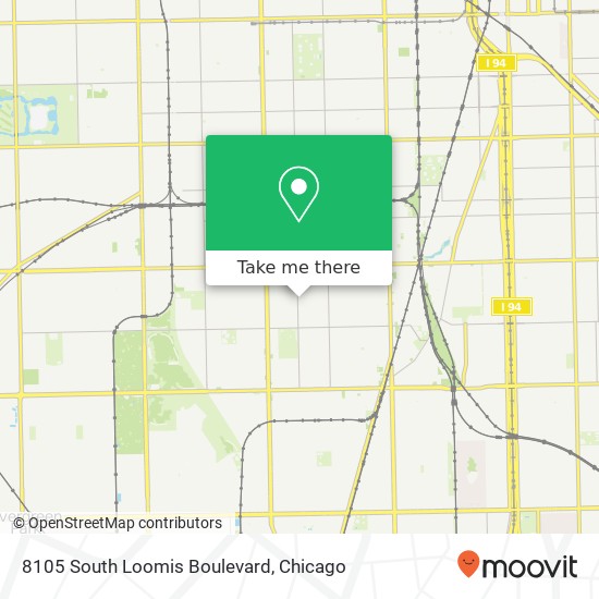 Mapa de 8105 South Loomis Boulevard
