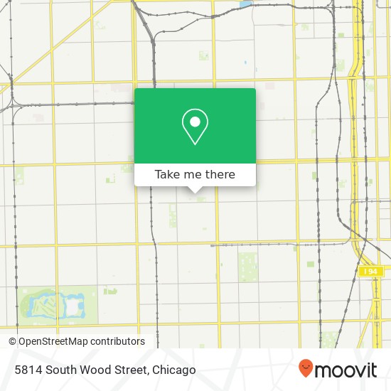 Mapa de 5814 South Wood Street