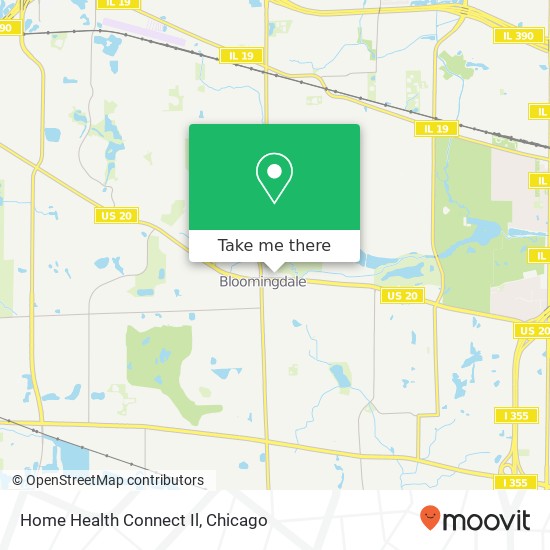 Mapa de Home Health Connect Il