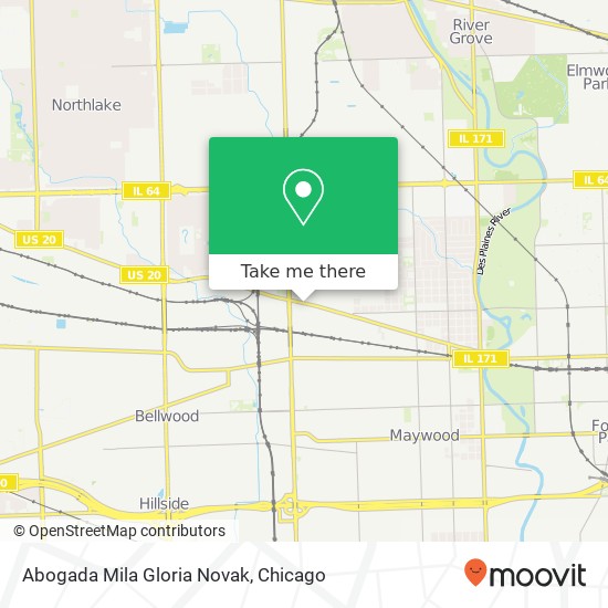 Abogada Mila Gloria Novak map