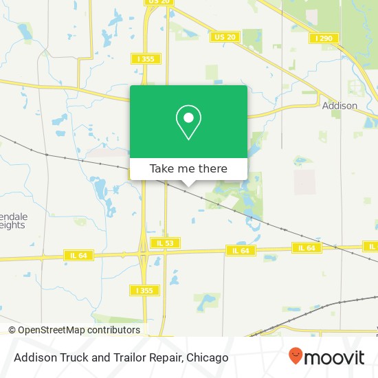 Addison Truck and Trailor Repair map