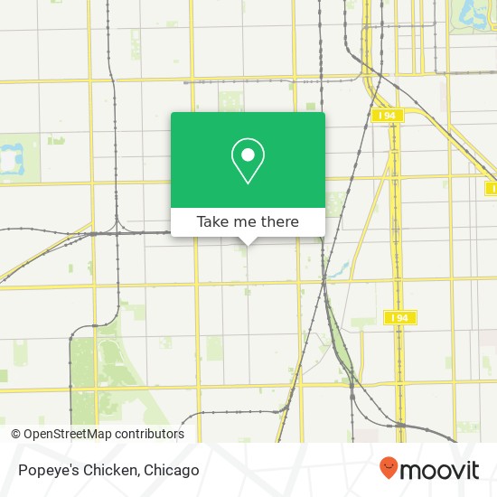 Mapa de Popeye's Chicken