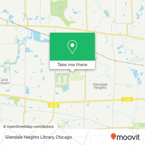 Mapa de Glendale Heights Library