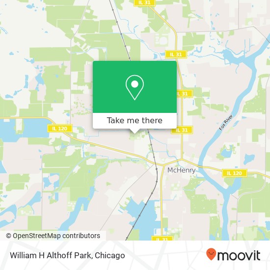 William H Althoff Park map