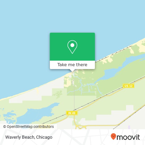 Mapa de Waverly Beach