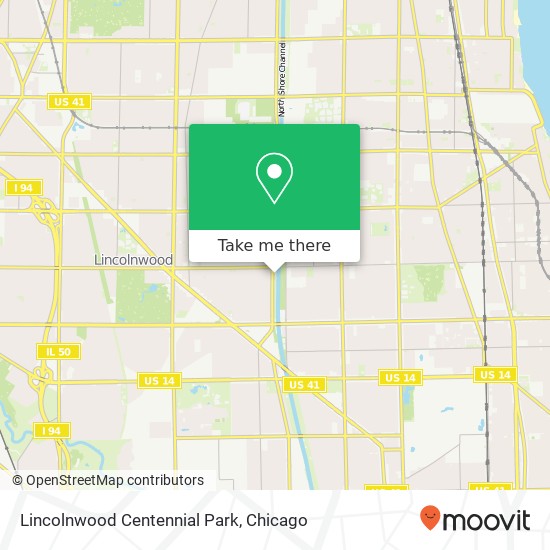 Mapa de Lincolnwood Centennial Park