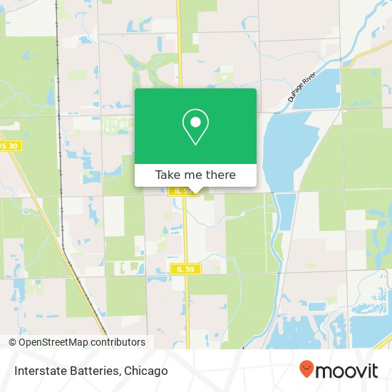 Interstate Batteries map