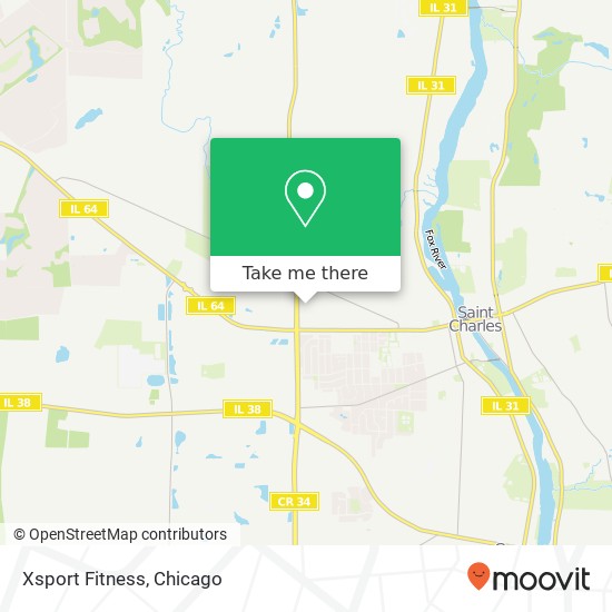 Xsport Fitness map