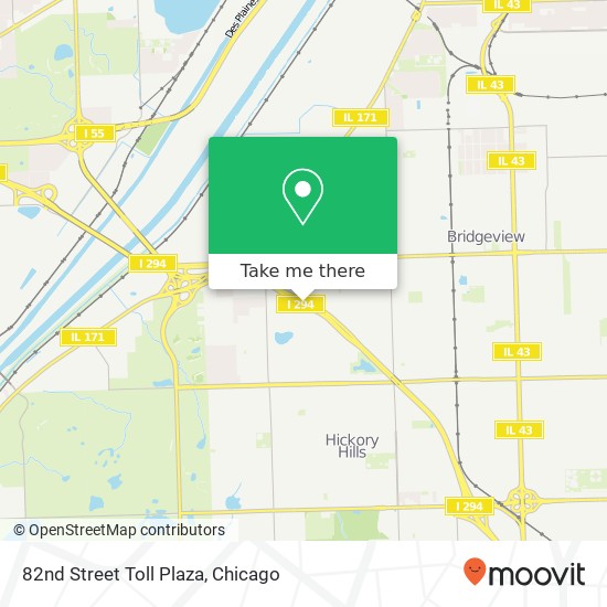 Mapa de 82nd Street Toll Plaza